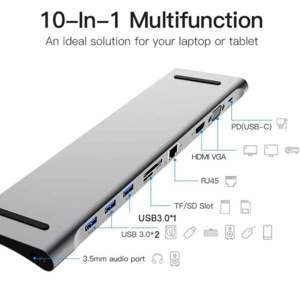 HUB USB 10 in 1