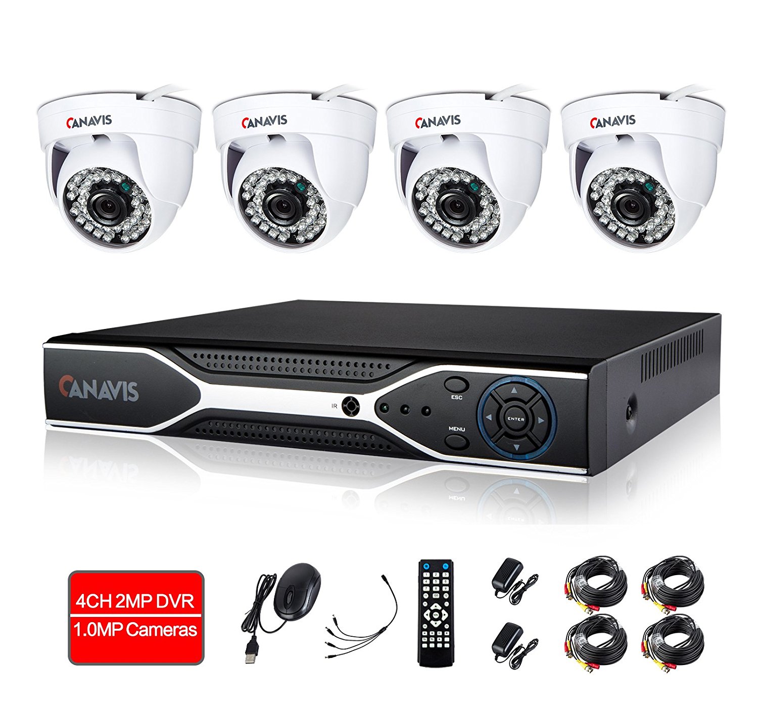 Հավաքածու Տեսաձայնագրիչ DVR 720P տեսախցիկ 4CH 3004 AHD - 1M