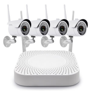 Հավաքածու Տեսաձայնագրիչ  NVR  IP camera 720P, 4-camera+4CH 603 - 1M